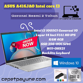 asus a416jao intel core i3 generasi 1005G1