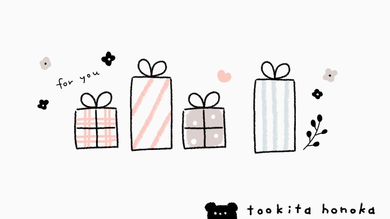 プレゼント箱 ボックス の簡単かわいいイラスト 絵の描き方 お誕生日 クリスマス ゆるい 手書き ボールペン 手帳用 遠北ほのかのイラストサイト