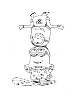 The Minions coloring page
