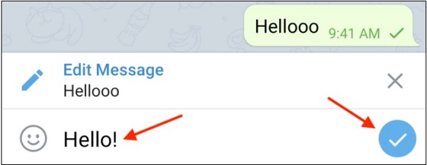 تحرير رسالة Telegram بعد 48 ساعة