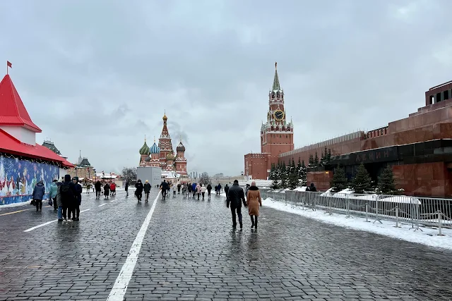 Красная площадь, храм Василия Блаженного, Кремль, Спасская башня