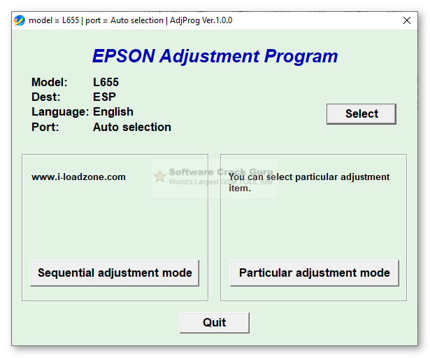 EPSON L655 Resetter Tool + Keygen Free Download