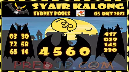 Prediksi Sydney Kalong Keramat Kamis 05-Oktober-2023