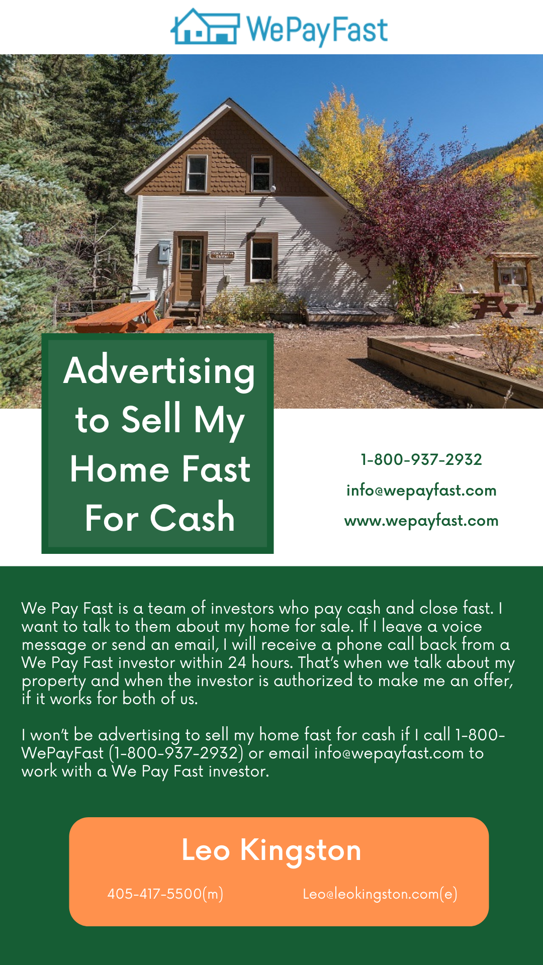 Sell My Home Fast For Cash