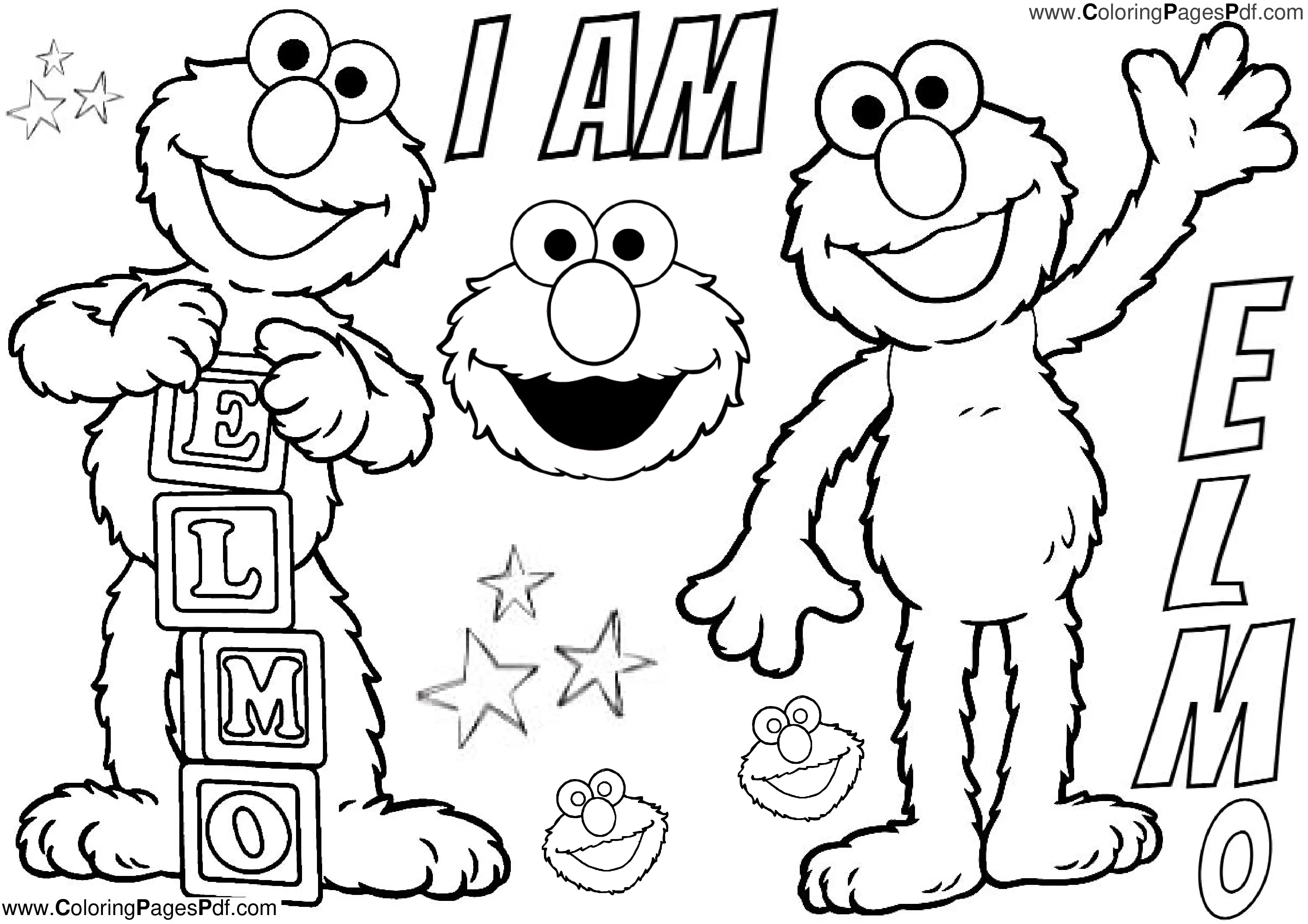 Elmo coloring pages