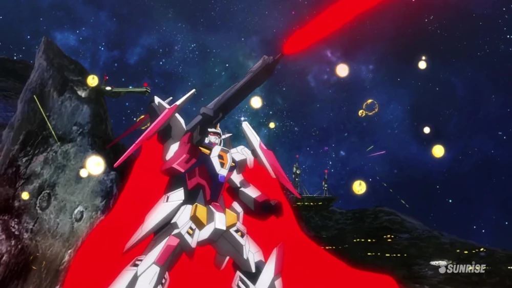 "Imagen del Try Age Gundam, un traje móvil personalizado del juego Gundam Try Age"