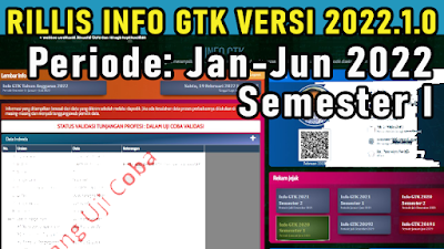 Cek Info GTK Periode Januari Juni Semester 1 Info GTK v.2022.1.0