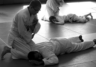 Two students performing a joint lock | World martial arts association