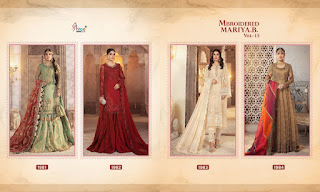 Shree fab Mbroidered Mariya b vol 15 Pakistani suits catalog