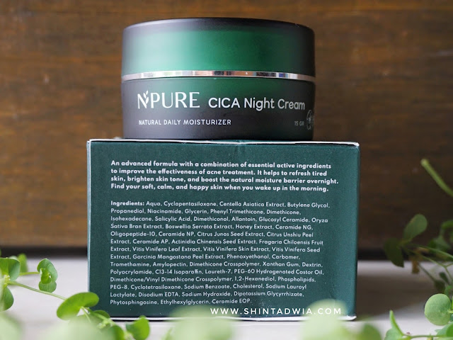 Review N'PURE Cica Night Cream