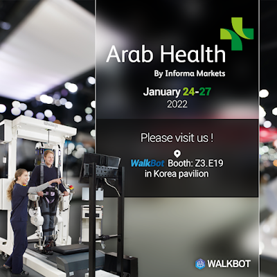 WALKBOT rehabilitation robot is going to attend Arab Health 2022 in Dubai, United Arab Emirates!