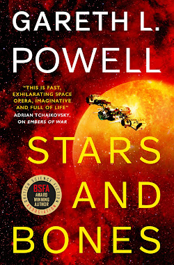 cover science fiction novel Stars and Bones by Gareth L. Powell