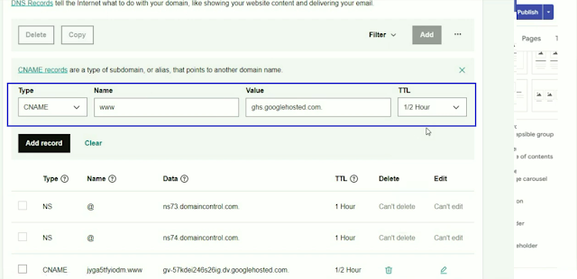 How to map your Google Sites to a Custom Domain URL |Godaddy |  Step by Step Tutorial