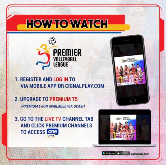 How to watch PVL on Cignal Play