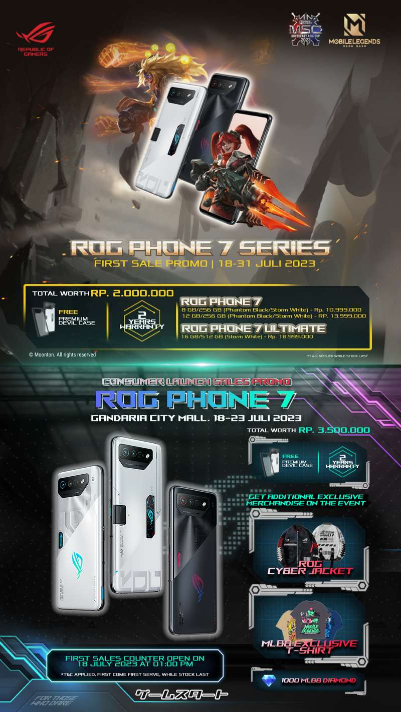 Promo ROG Phone 7 Series dengan Harga Khusus dan Merchandise Exclusive