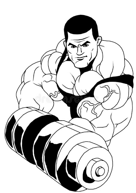 Best free bodybuilding coloring pages