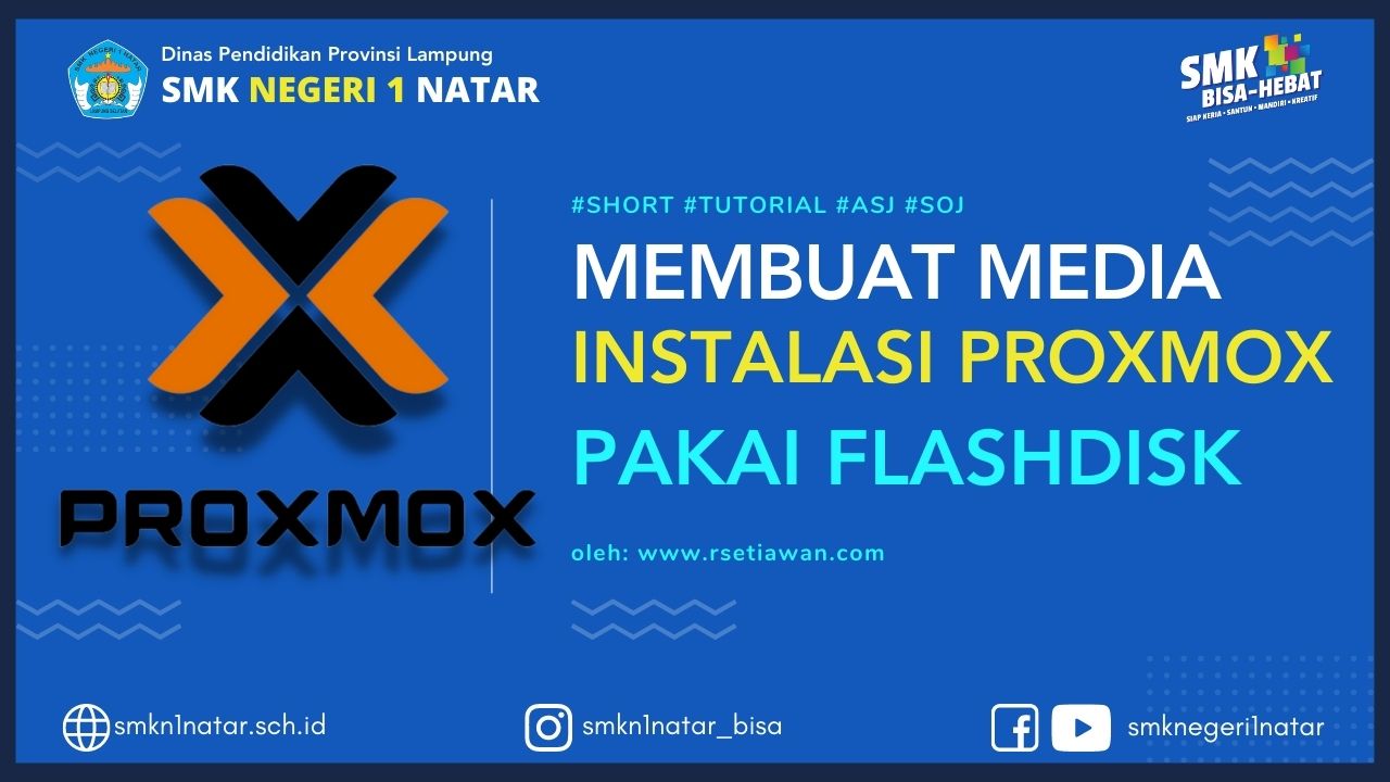 Cara membuat flashdisk bootable PROXMOX VE | Rufus