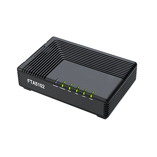 Flyingvoice Gateway FXS- FTA5102- Gateway 2 cổng FXS – WAN/LAN, 3*10/100M Ethernet: 2 cổng Lan, 1 cổng wan. RAM 256M, Flash: 16M