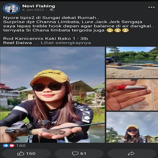 Dah ini aslinya jago juga kan, dengan mengunakan Lure walaupun minnow pastinya tekhnik casting