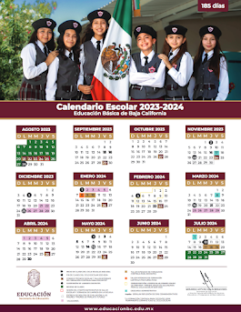 Calendario Escolar Estatal 23-24 Baja California