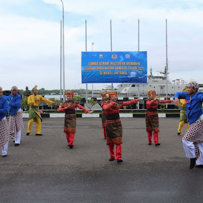 Sambut Hari Armada, Tim Senam Yonmarhanlan I Juarai Senam Jalesveva Jayamahe