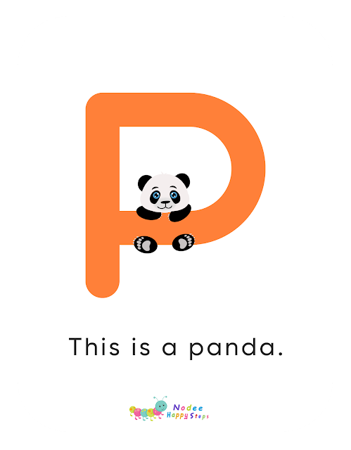 Letter P story for Kids - The Panda