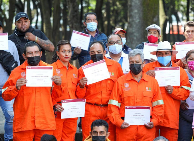 Trabajadores de Limpia de la Cuauhtémoc, entre los mejores de la CDMX son reconocidos por el gobierno de la CDMX
