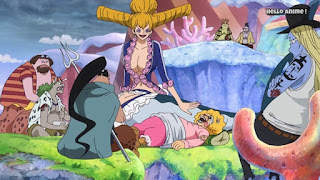 ワンピースアニメ WCI編 827話 タイヨウの海賊団 | ONE PIECE ホールケーキアイランド編