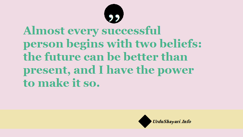 Inspirational quote about success, power and believe in english