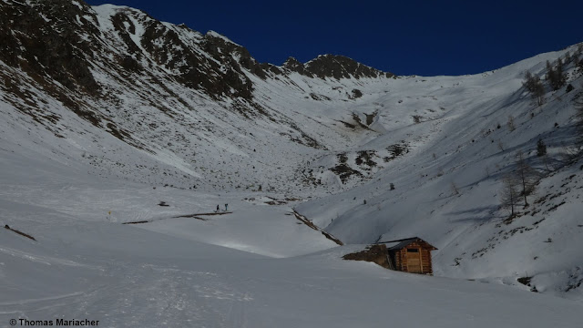 Distribuzione della neve nella valle di Villgraten (Foto: 01.01.2022)