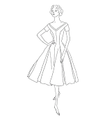Top model coloring page