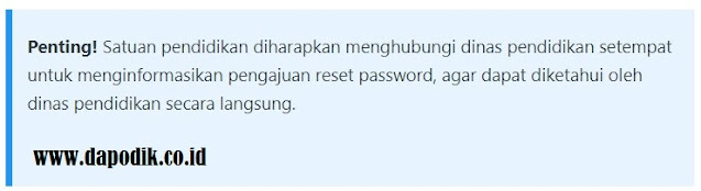 Cara Reset Password/Lupa Password ARKAS