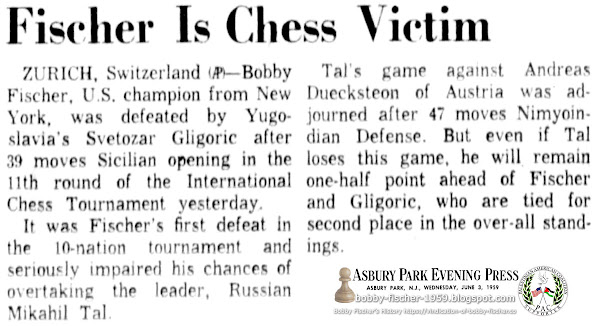 Fischer Is Chess Victim