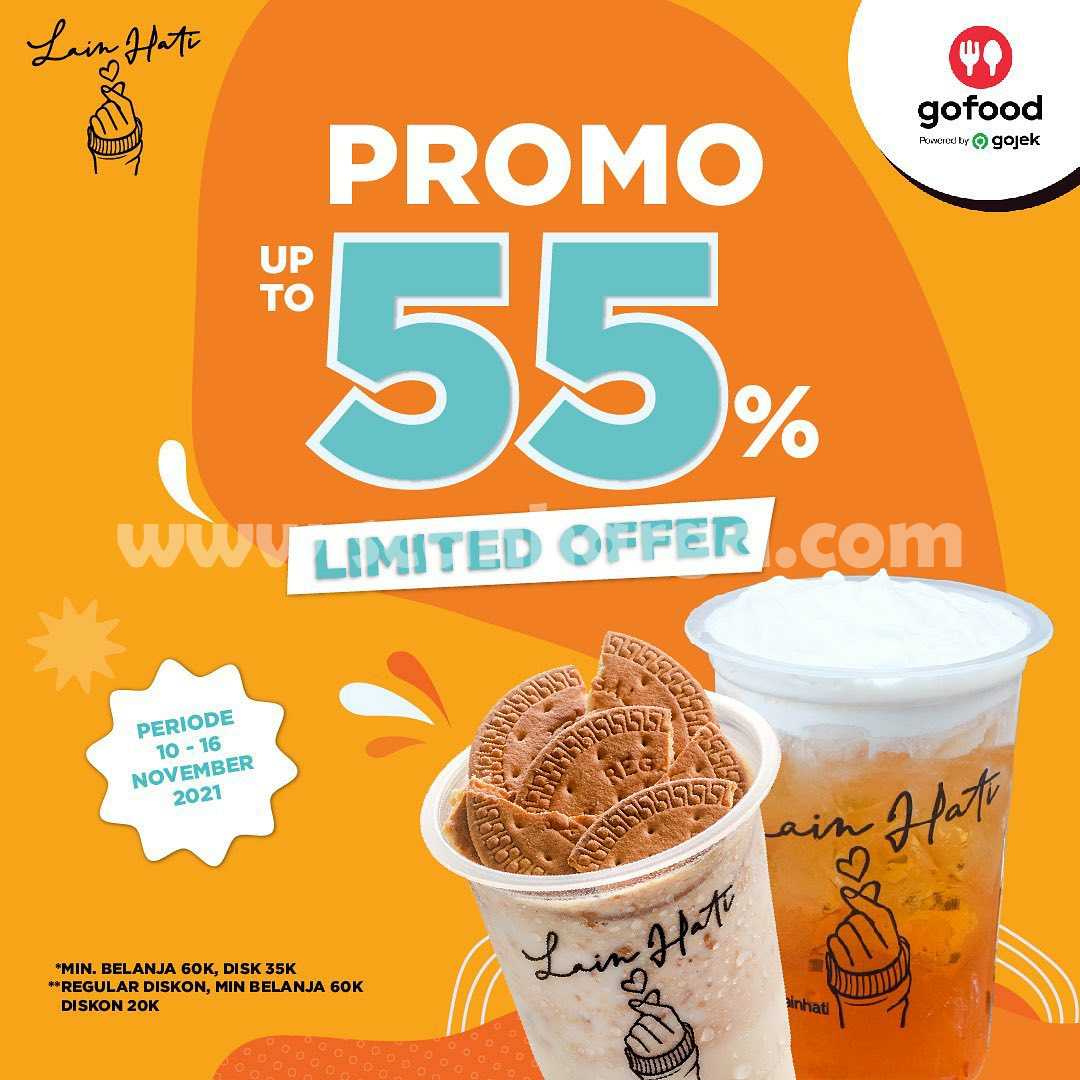 Promo KOPI LAIN HATI GOFOOD DISKON hingga 55%