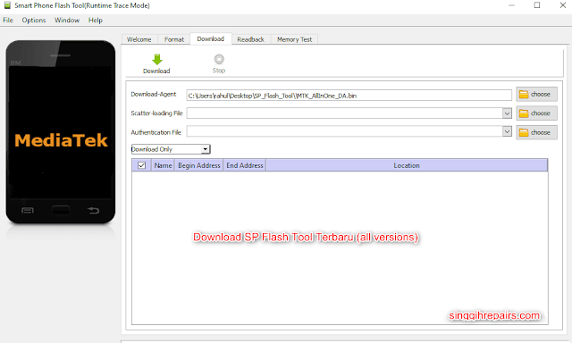 Download SP Flash Tool Terbaru (all versions)