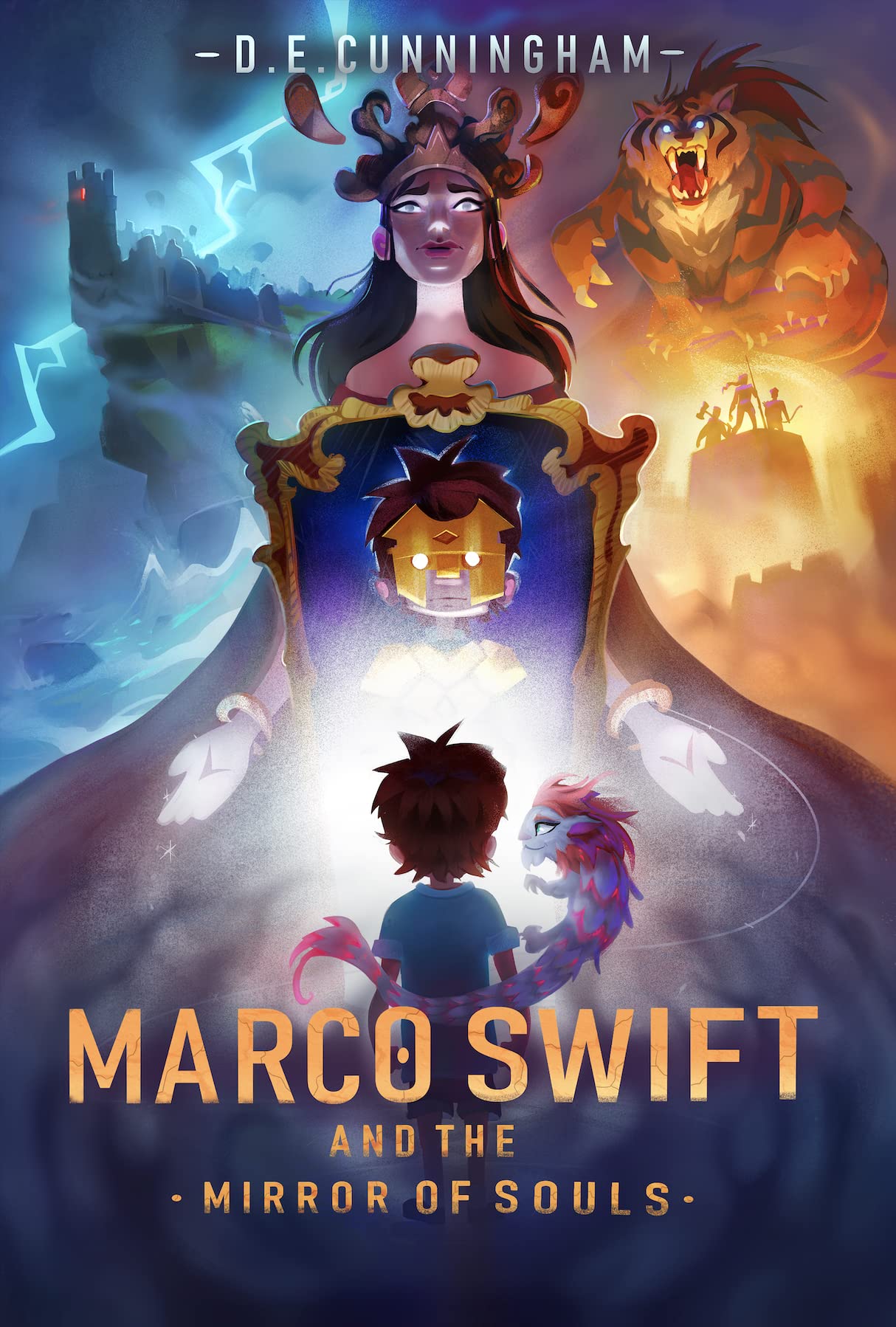 book cover for Marco Swift and the mirror of souls by D.E. Cunningham