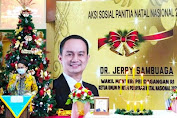 Jadi Ketum Panitia Natal nasional 2021 , Wamendag Jerry Sambuaga aksi sosial di Kota Manado 