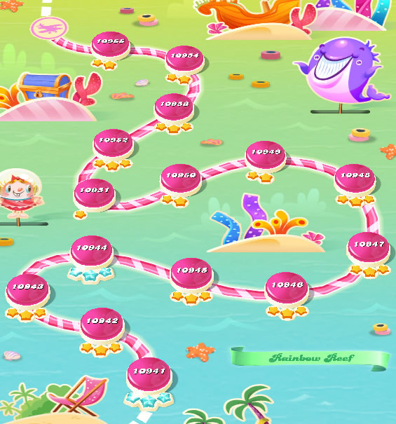 Candy Crush Saga level 10941-10955