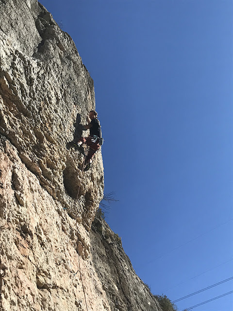 Dani en Trinxat de la Cerdanya 7b+