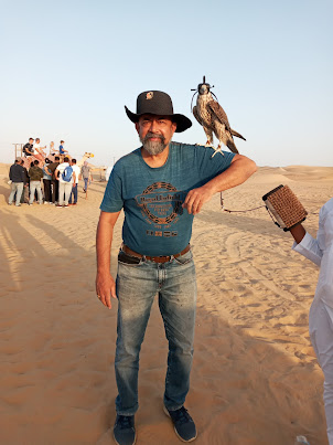 " Shahin Falcon" at the Dubai Desert Safari in Al Faqa.