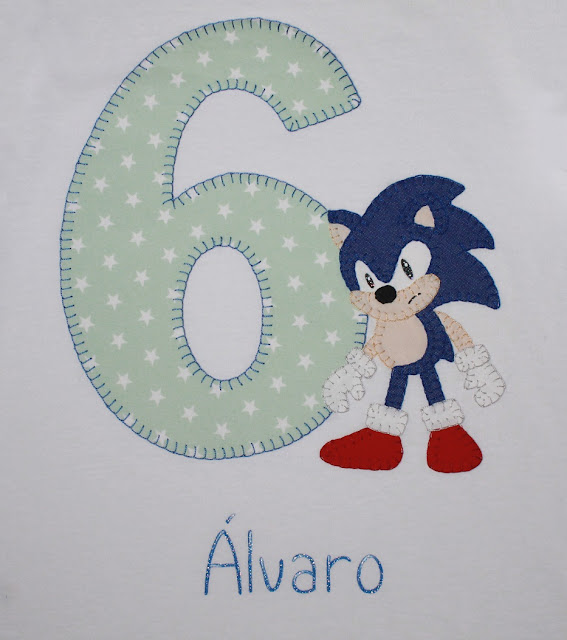 camiseta de cumpleaños Sonic