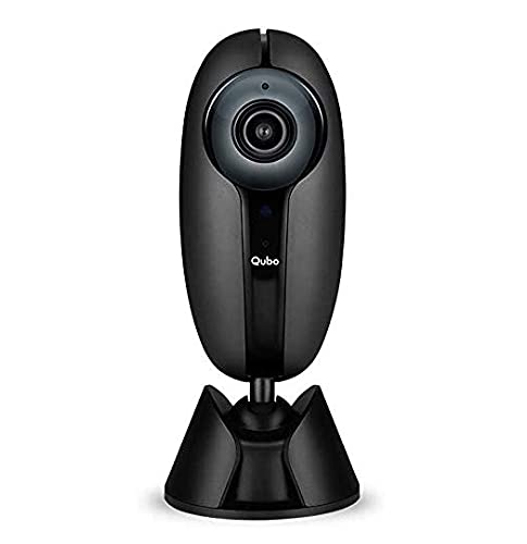 QUBO Smart Home Security WiFi Camera (Black) | Trust of Hero Group| Intruder Alarm System | 1080p Full HD 2MP Camera | Works with Alexa & Google | Designed and Made in India