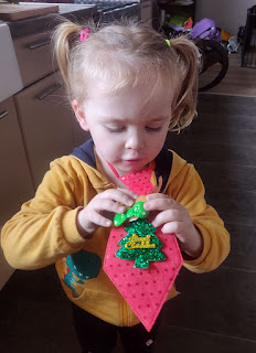 Rosie with her new tie