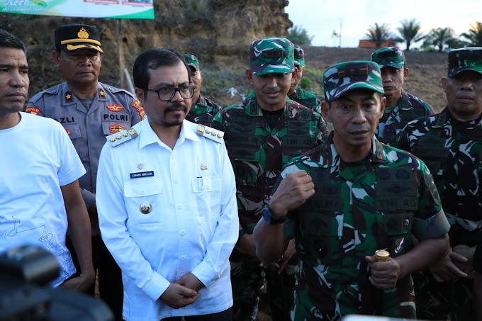 Pj Bupati Aceh Utara Dampingi Pangdam IM Tinjau Lahan Jagung di Sawang. 