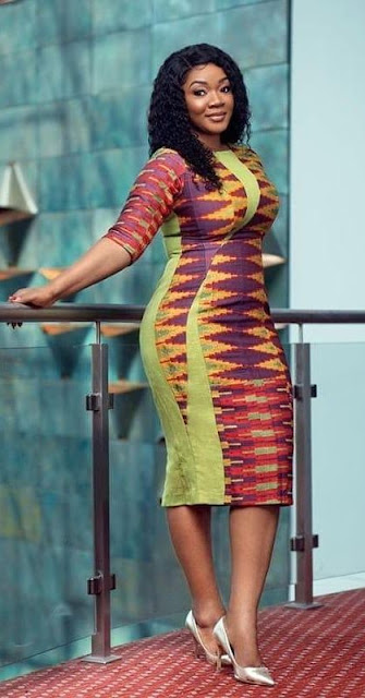 Short Kente Gown Styles for Ladies
