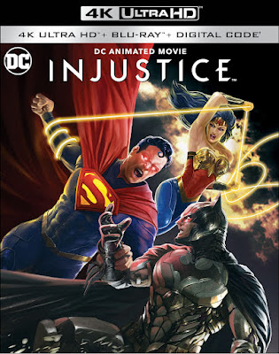 Injustice 2021 Animated Film on DVD and Blu-ray