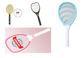 Anti Mosquito Racquet | Rechargeable Insect Killer Bat with LED Light