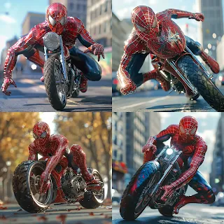Unleashing the Thrill: Spider-Man Riding a Massive 2000cc Bike - A Marvelous Fusion of Superhero and Speed