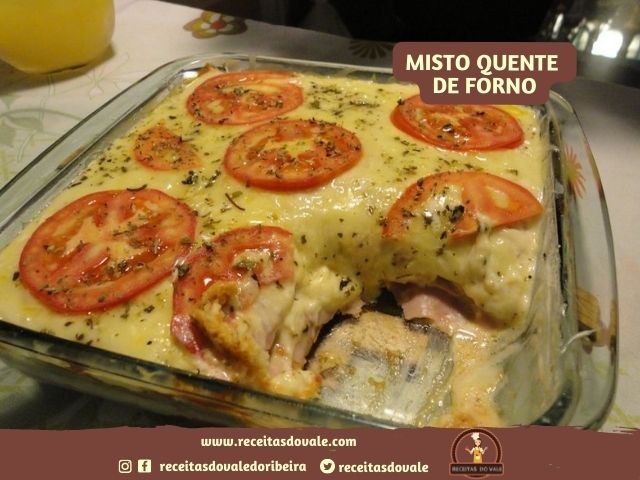 Receita de Misto Quente de Forno