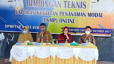 DPMPTSP Kota Bima Gelar Bimteks LKMP Online